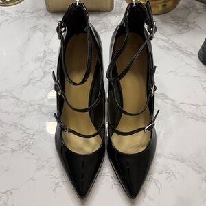Marc Fisher Black Strappy Heels